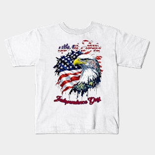 Copy of funny uncle sam cool 4th of July Independence Day Kids T-Shirt